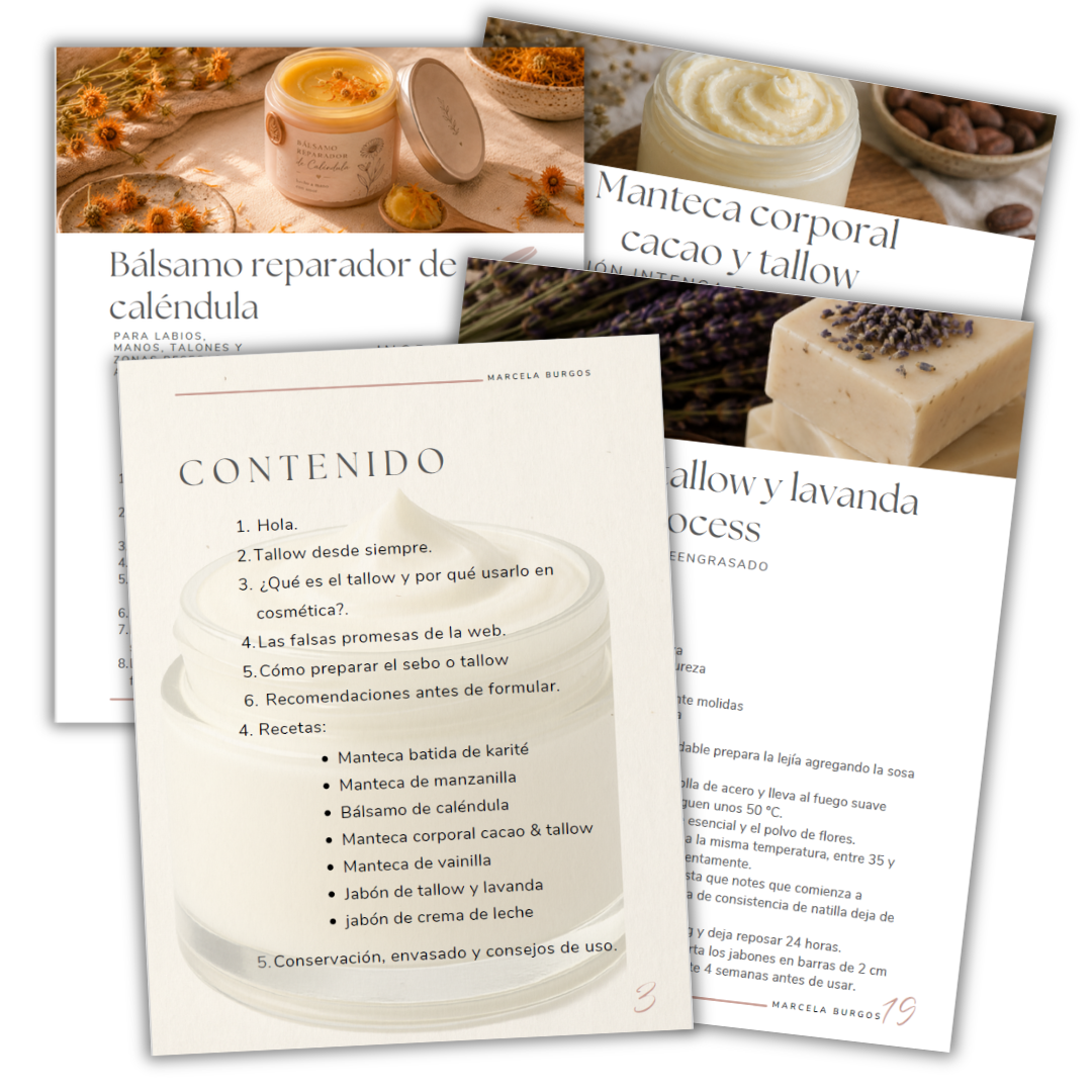 Recetas Cosméticas con Tallow (e-book) - Imagen 2